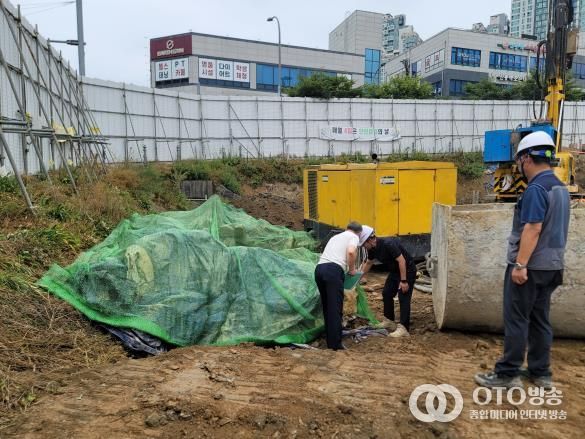 건설폐기물 배출자 점검 전경