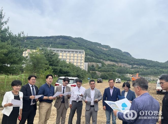 안양시의회 총무경제위원회, 경인교대 경기캠퍼스 내 야구장·풋살장 조성 현장 방문