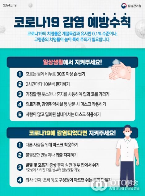 코로나19 감염 예방수칙 포스터