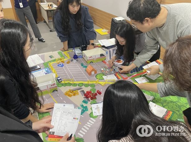 상록수·단원보건소 신속대응반을 대상으로 재난의료대응체계 강화 교육을 진행하고 있다.