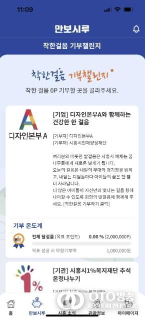 시흥시인재양성재단, 만보시루 기부챌린지 새 기부처로 등록