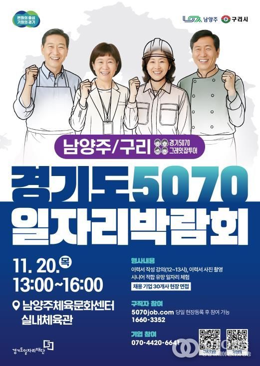 경기도5070일자리박람회 포스터_남양주,구리.
