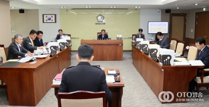 충남도의회 건소위, 소방본부 행감