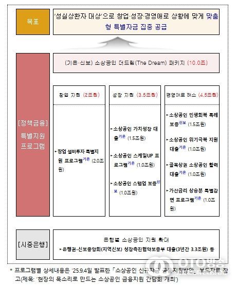 소상공인 신규자금 금융지원 방안 (요약)