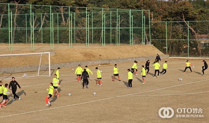 U-19 축구대표팀 훈련 사진