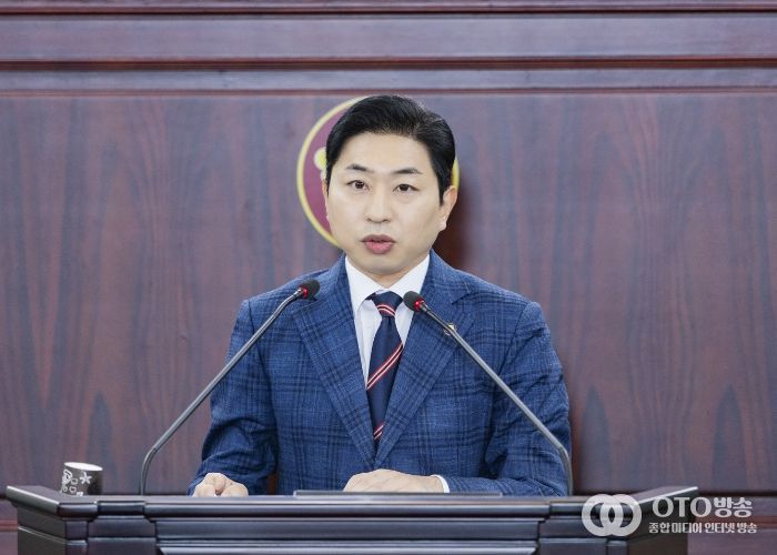 김종복 의원 5분발언모습