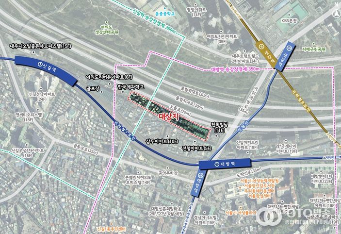 위치도 (영등포구 신길동 1343번지 일대)