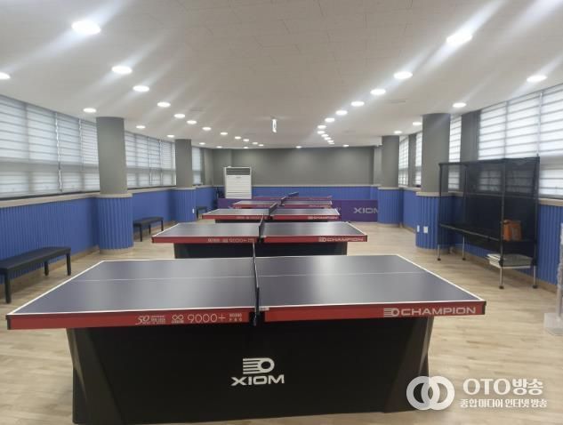 탁구장 내부