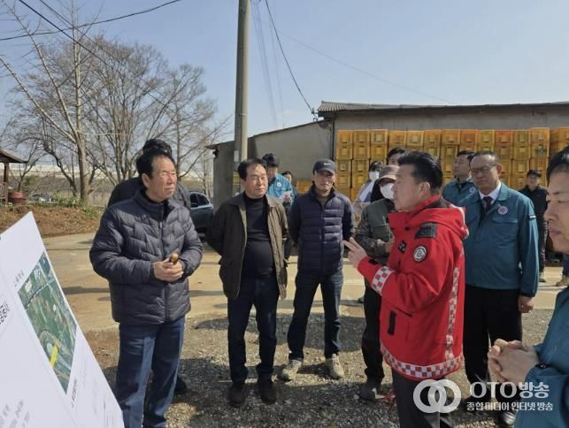 최재구 군수 현장답사 모습