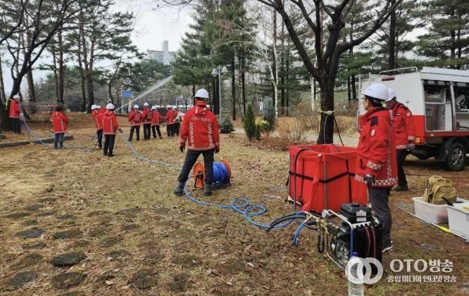 수원시 영통구, 산불 대비 자체 모의훈련 실시