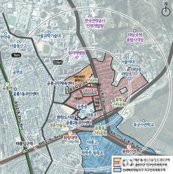 위치도 (공릉동 254번지 일대)