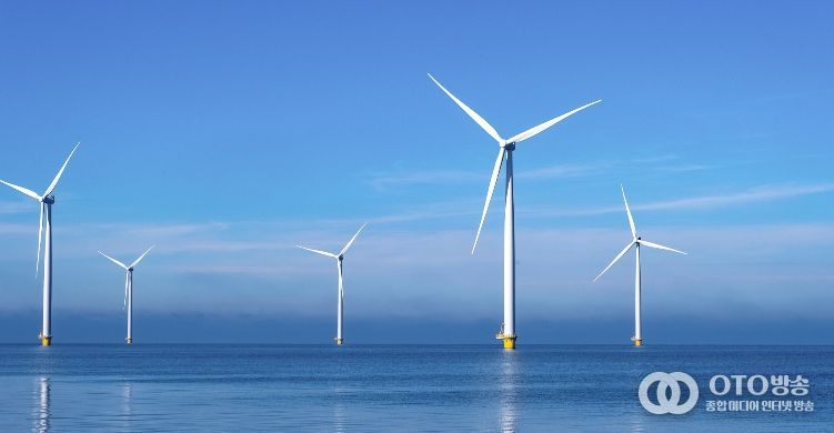 해상풍력 단지 조감도