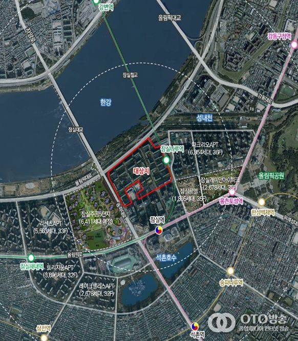 위치도 (송파구 신청동 7번지 일대)